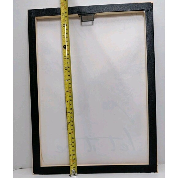 16X12 Canvas Lithograph On Wood Frame "Whisper Words Of Wisdom Let It Be" - Picture 4 of 5